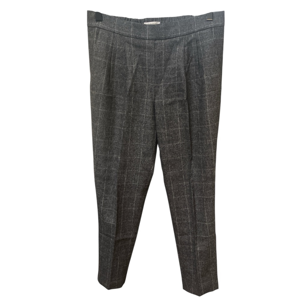 Babaton Women's Gray Checkered Trousers